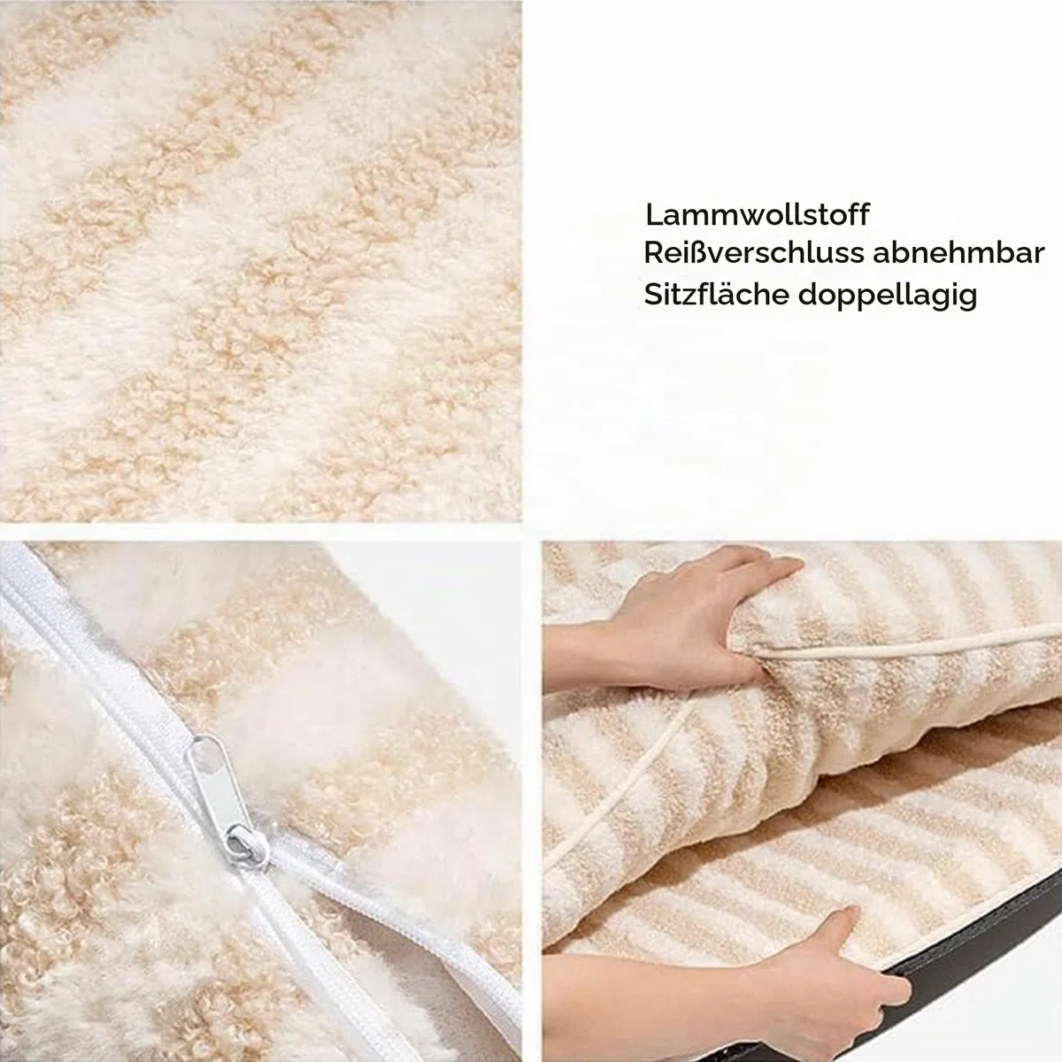 Hundebett Kleine Hunde, Hundesofa Für Mittlere Große Kleine Hunde, Hundekissen Flauschig Hundekorb Bezug Abnehmbar Und Waschbar rutschfeste Unterseite,Rosa,80x50x33cm