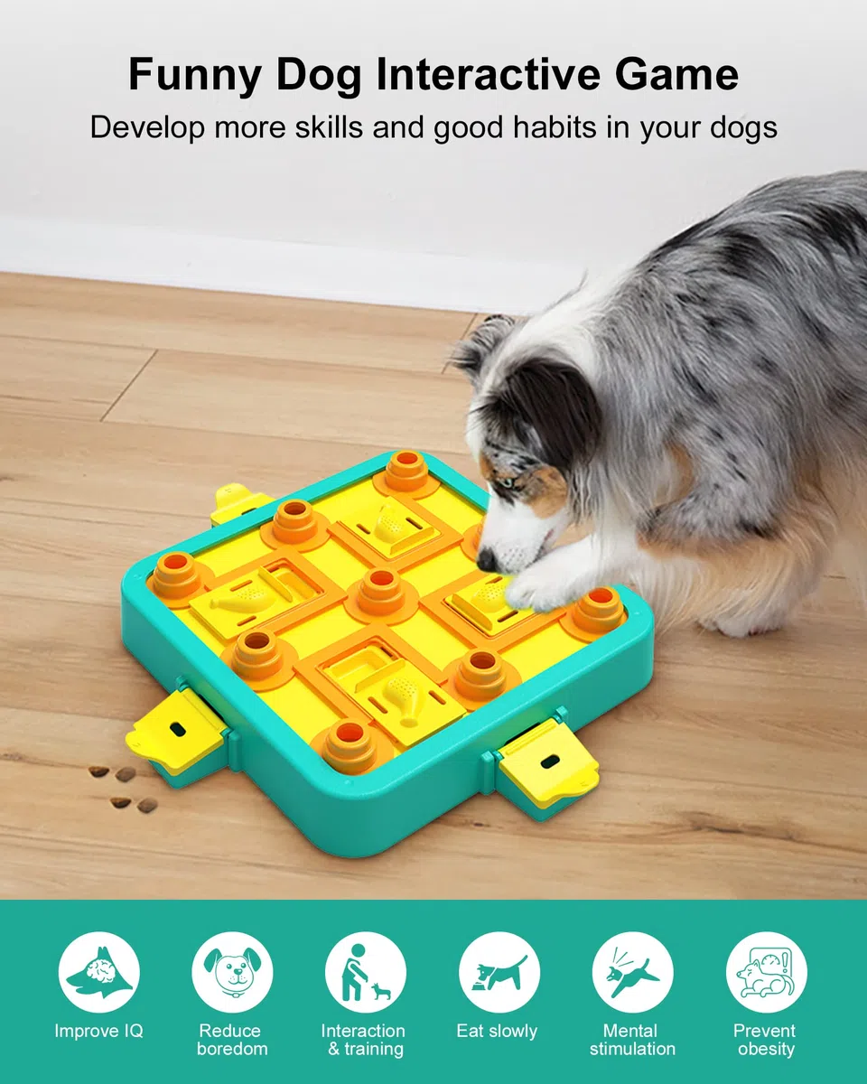 LACCEN Hundespielzeug Intelligenz, Level 3 in 1 Interaktive Hundespielzeug Puzzle für Langeweile, Intelligenzspielzeug für IQ Training Treat Dispenser Spielzeug für Große Kleine Mittlere Hunde