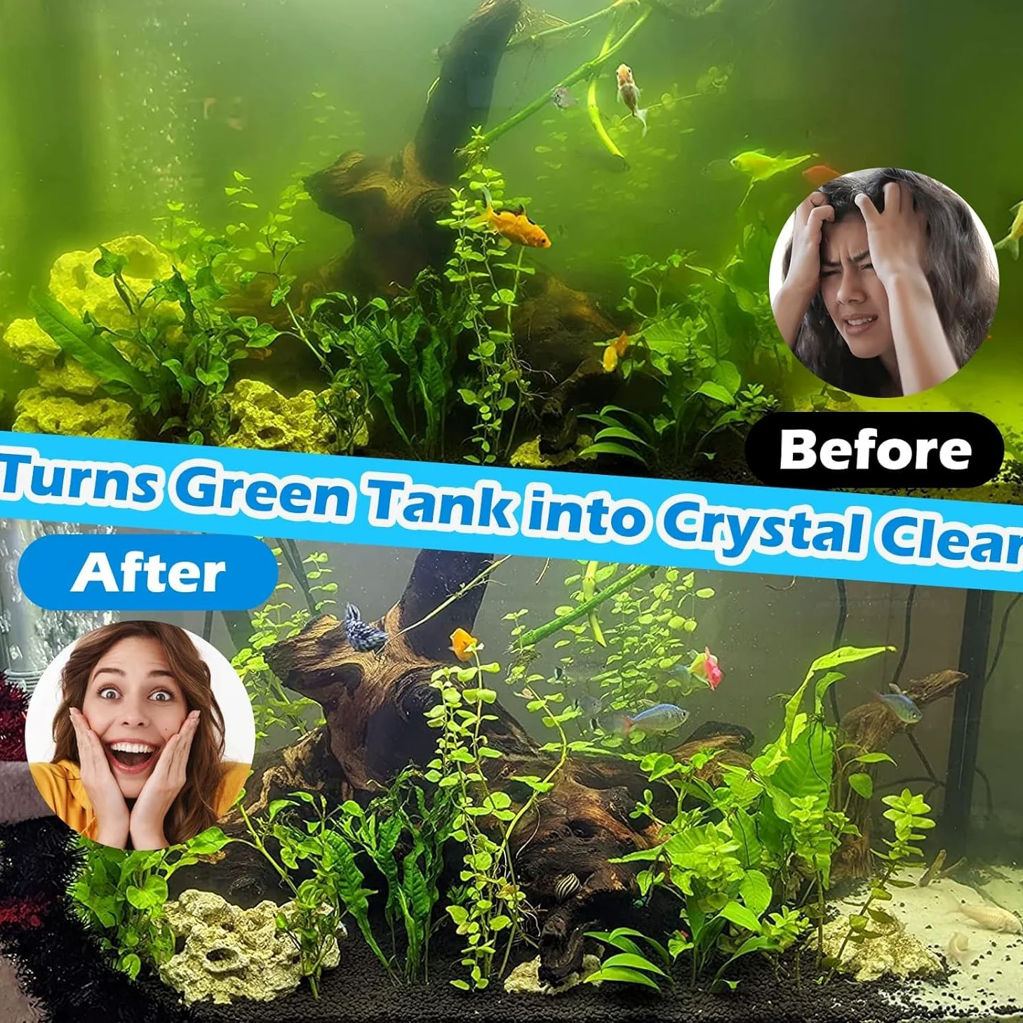 Aquarium Filter 660GPH UV Sterilisator Aquarium 100-400 Gallonen Leistungsstarke Pumpe 24V DC für große Kalttauchfilter Koi Teichkoi, Grüne Tötungsmaschine mit Entferner