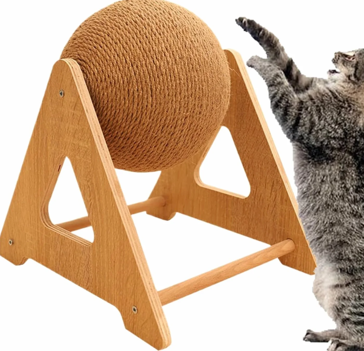 Kratzspielzeug für Katzen – Kugelbahn in 3 Größen, interaktive Kratzmatte für Kätzchen, Katzen, Kaninchen und Chinchillas, Indoor-Spielzeug(Small)