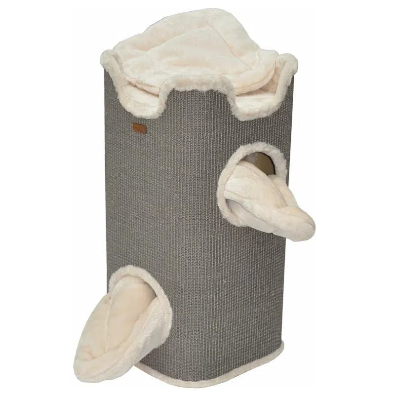 nanook Kratztonne Kratzbaum Katzenkratzbaum Amica, Höhe 80 cm, standfest und stabil - grau