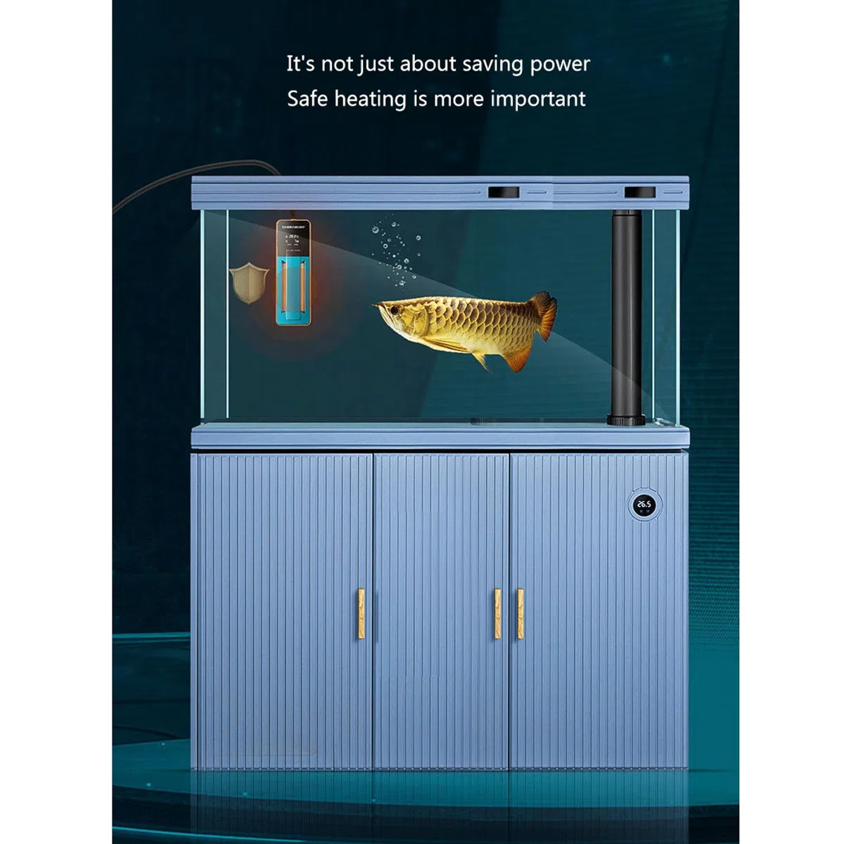 Der intelligente elektronische Heizstab für Aquarien ist für Aquarien mit niedrigem Wasserstand geeignet, 300 W (800 W).