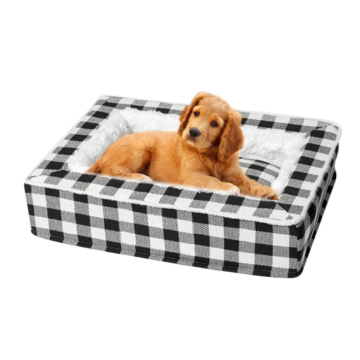 Generisch Waschbares Hundebett Weiches Beruhigendes Schlafnest Möbel | bett Für Welpe Und Kätzchen Mit Rutschfester Unterseite Für Wohnzimmer Transportboxen Innenbereiche Schlafzimmer