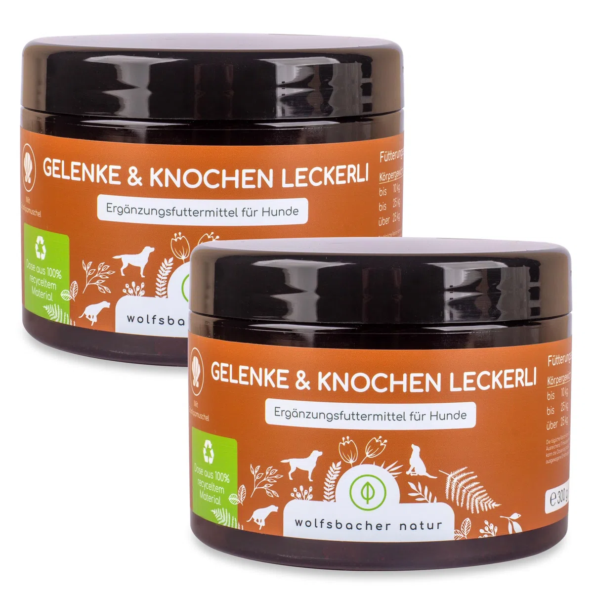 Gelenktabletten für Hunde als Snack | Gelenke & Knochen Leckerli 2 x | Mit Grünlippmuschel & MSM | Gelenkschutz, Knorpelpflege & Knochenaufbau | Unterstütz Gelenke und Knochen