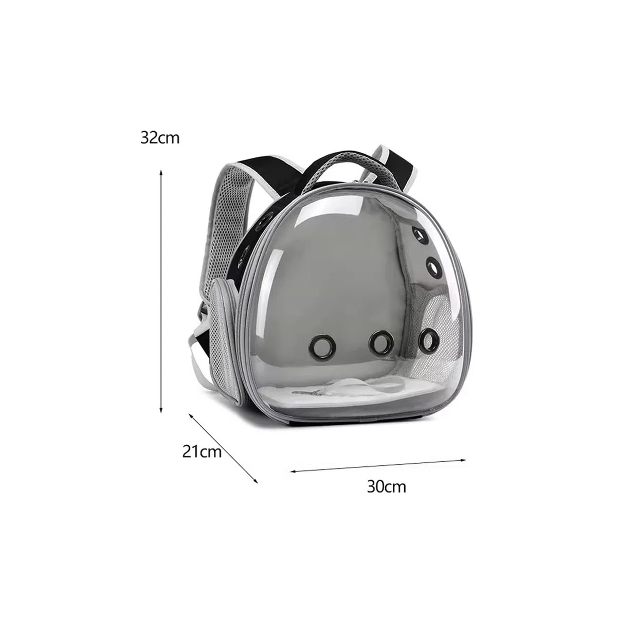Rucksack für Papageien, Vogelkäfig, doppelte Schulter, transparent, Outdoor-Tasche, atmungsaktives Design für bequemen Papageientransport