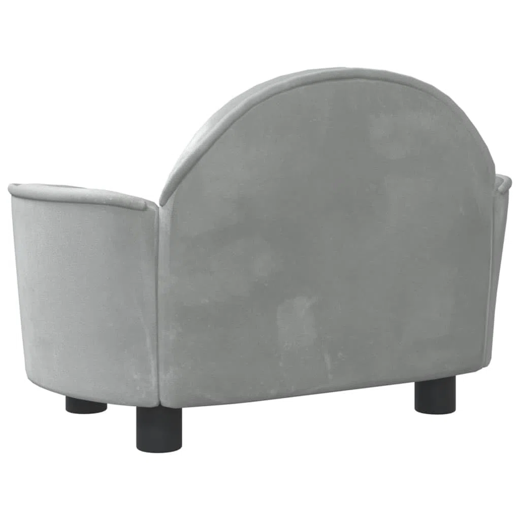 puraday Hundebett Hellgrau 66x40x45 cm Samt Hundesofa katzensofa Katzenbett Dog Bed Cat Bed Bequeme Haustierbett Hundebett Samt Im Wohnzimmer Oder Schlafzimmer Platziert Stilvolles Design