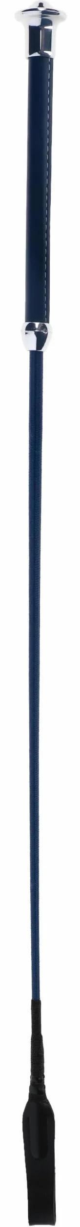 Covalliero Springgerte Navy 65cm mit Kunstledergriff und Klatsche