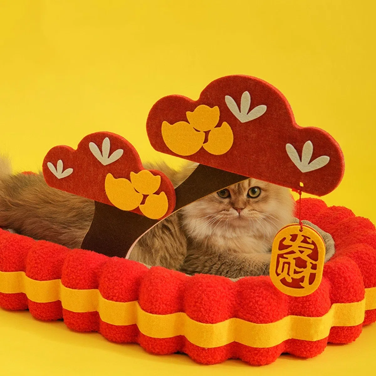 Kratzfester Katzenkratzer Mit Hängetag – 64X cm | kratzfestes Material, atmungsaktiv, ovales Design, vielseitig einsetzbar