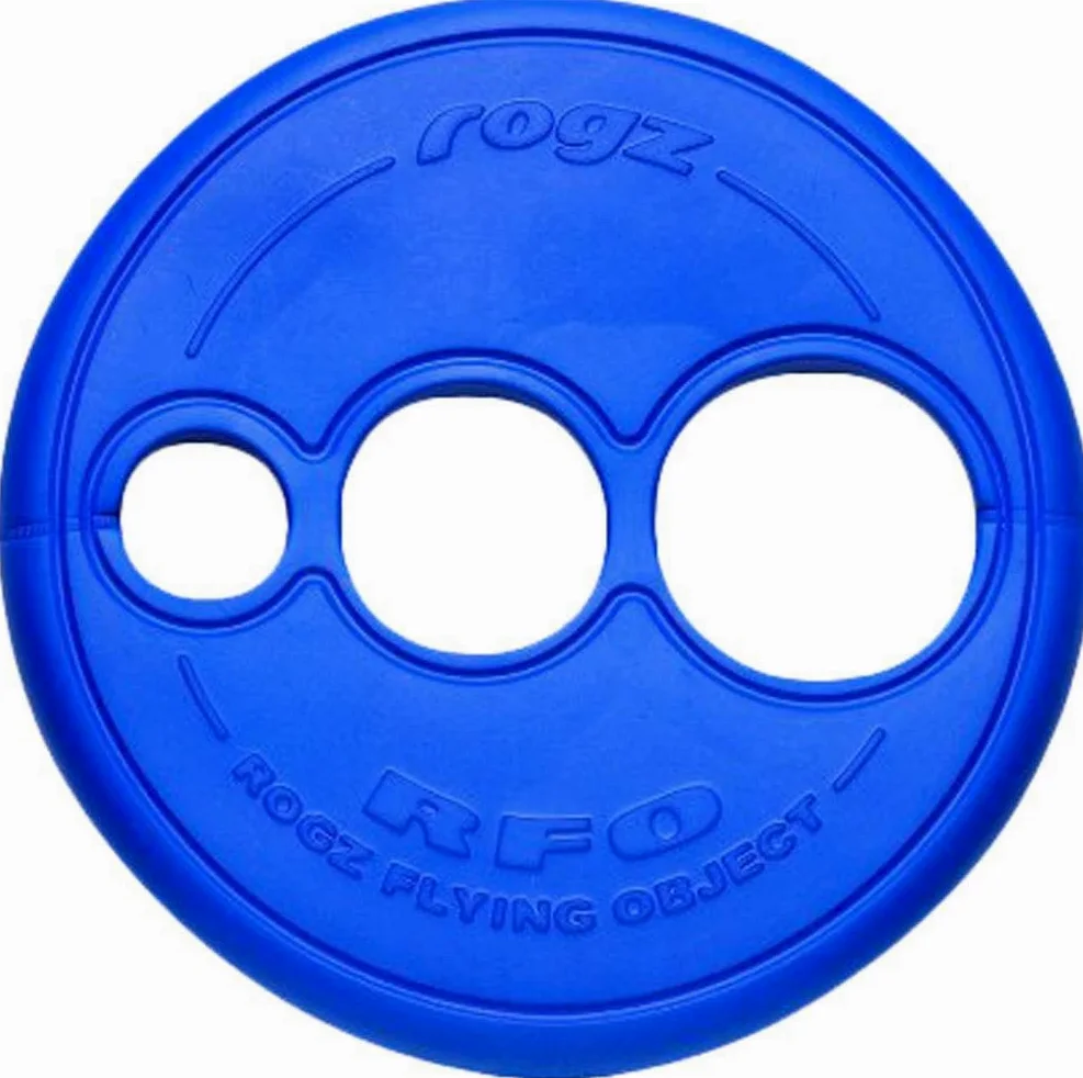ROGZ RF01-B Flying Object Dog Throwing Disc Toy/Wurfspielzeug/Frisbee, blau