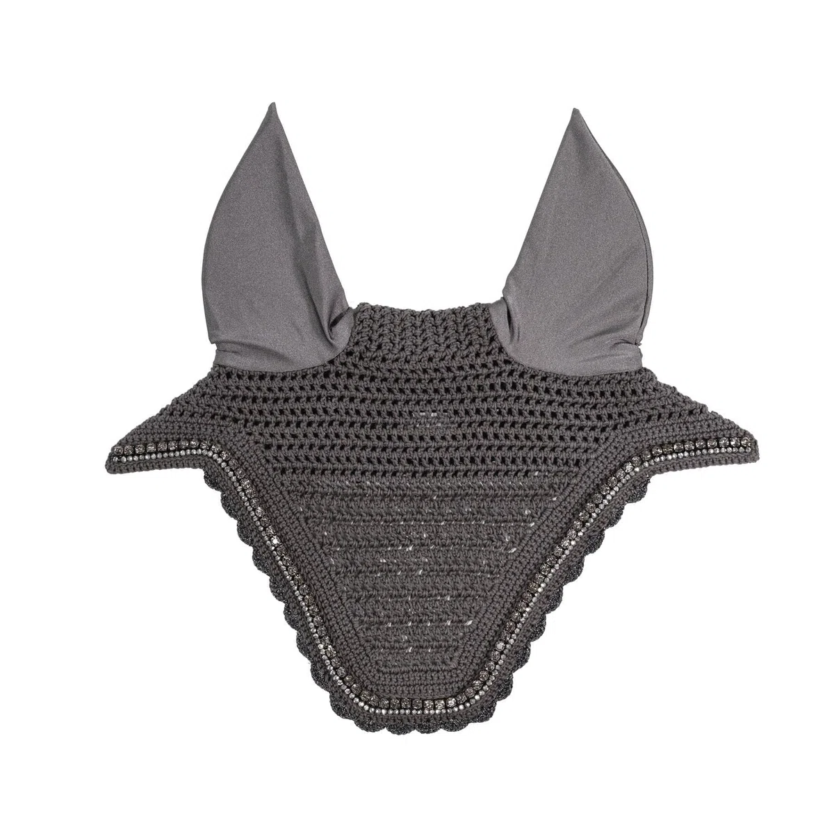 Kentucky Horsewear - Wellington Fliegenmütze - Stone & Pearl - Dunkelgrau - Full