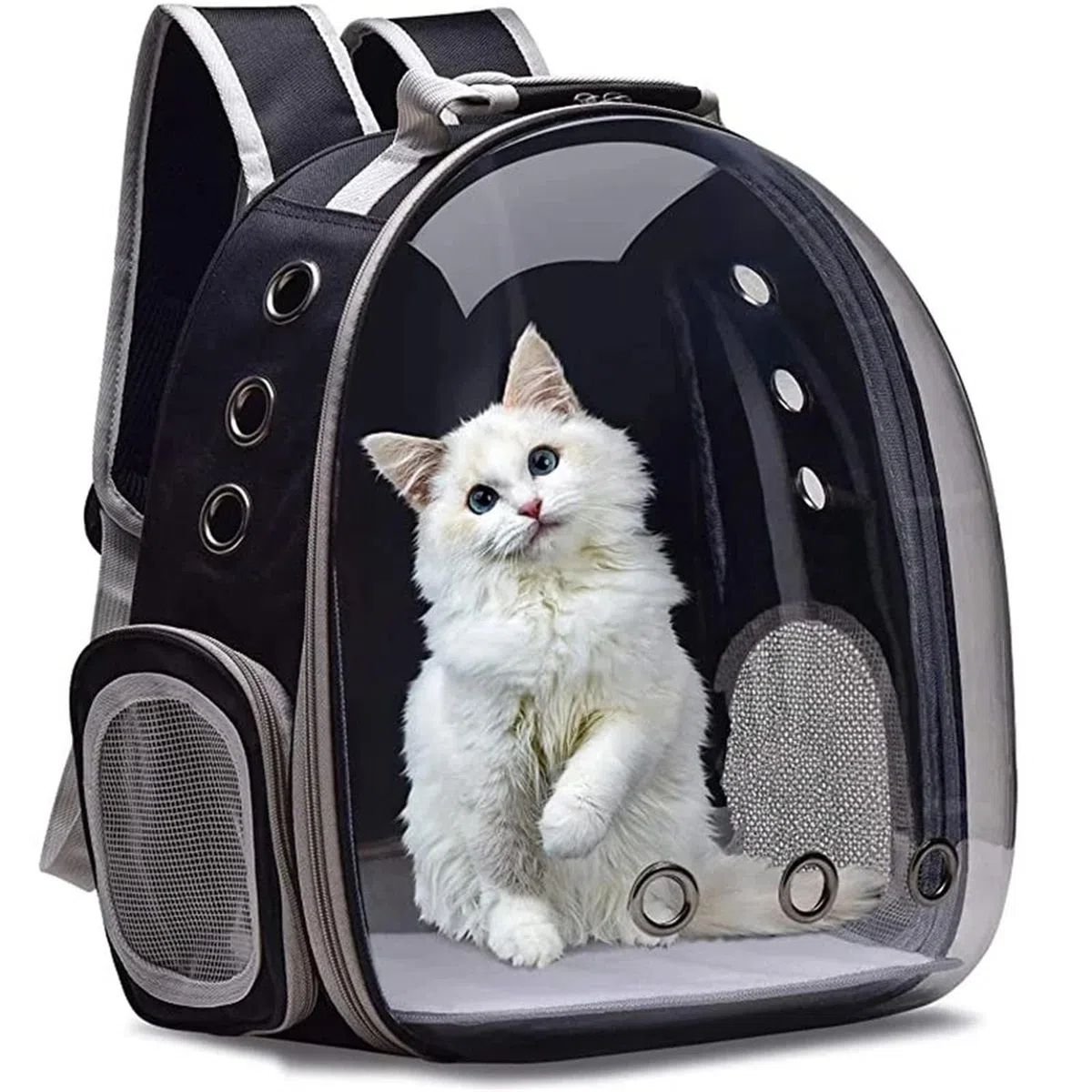 Transparenter Kapsel-Bubble-Haustier-Rucksack, Katzen-Haustier-Träger-Rucksack, Kleiner Tier-Welpen-Kitty-Vogel, atmungsaktiv, for Reisen