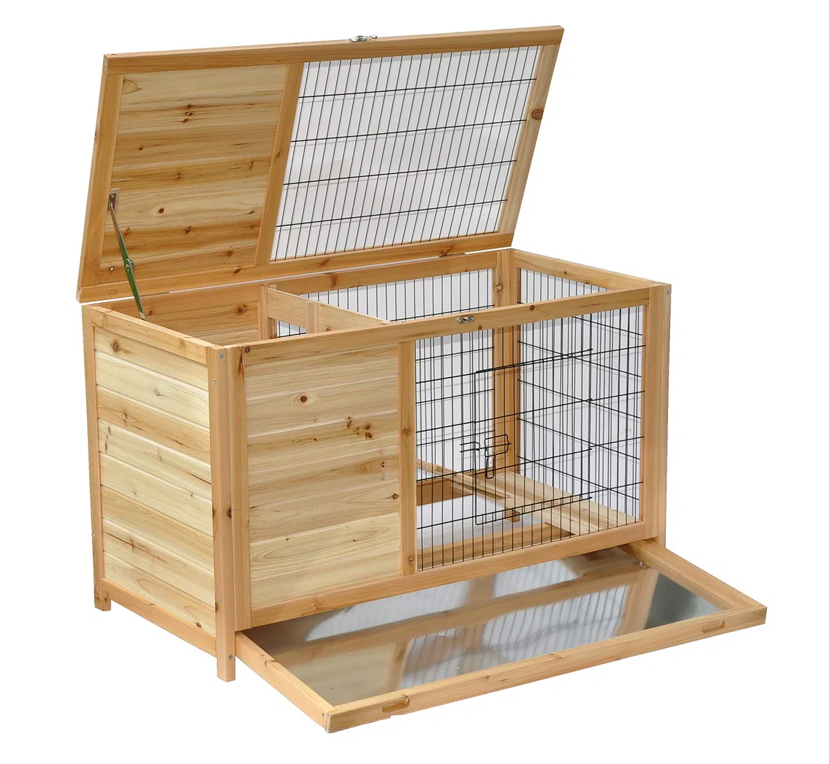 nanook Hamsterkäfig Meerschweinchen Käfig Haus Stall XXL Kleintierkäfig Nagerhaus Holz hoch etage 100 x 50 x 62 cm