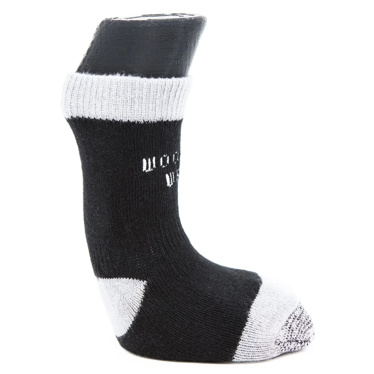 Leistung Paws 11-04 Medium Traction Dog Socken in Schwarz und Grau