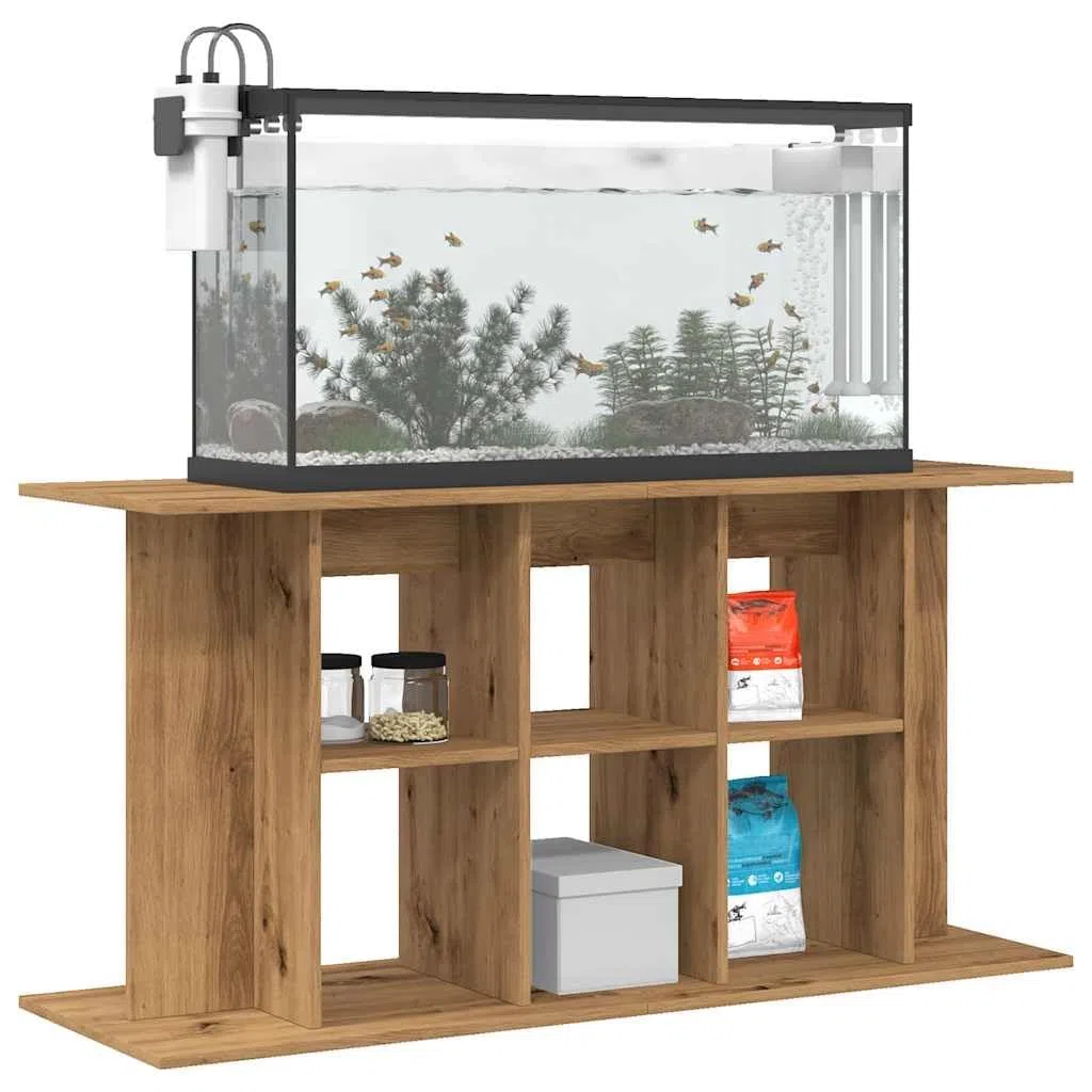 Aquariumständer Artisan-Eiche 120x40x60 cm Holzwerkstoff, Aquarium Unterschrank, Aquarium Schrank, Aquariumschrank, Aquarium Tisch, Aquarium Stands - 857277