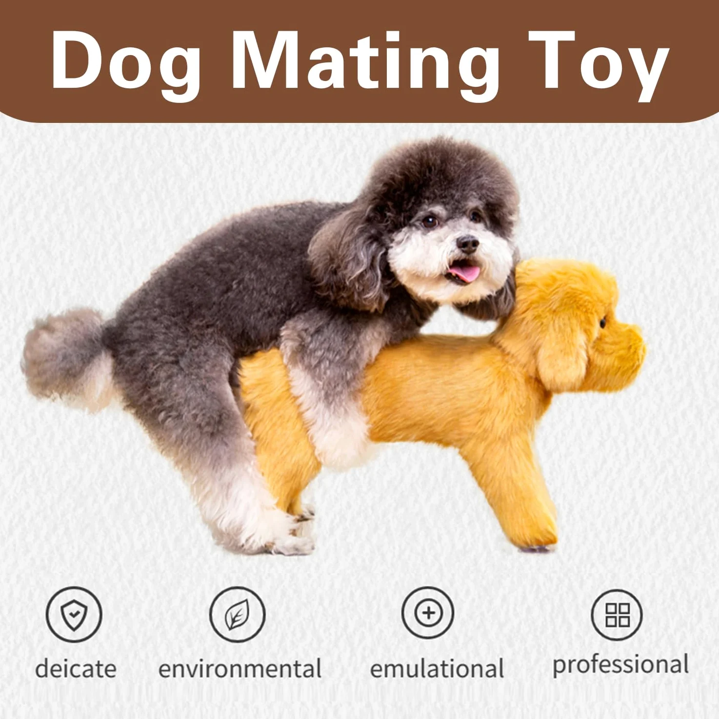 Interaktives Schlafendes Hundespielzeug, Plüsch Estrus Verhaltenshilfe mit Geräusch für Kleine, Mittlere, Große Hunde, Weicher Plüsch-Schlafpartner, Ideal zur Reduzierung von Angstzuständen