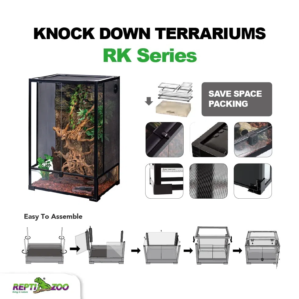REPTI ZOO Glas-Terrarium ca.152x61x61cm, verschickbar! RK0232-S/RK0232-B (2 Pakete) - ohne Zubehör Versand/Abholung NUR ABHOLUNG