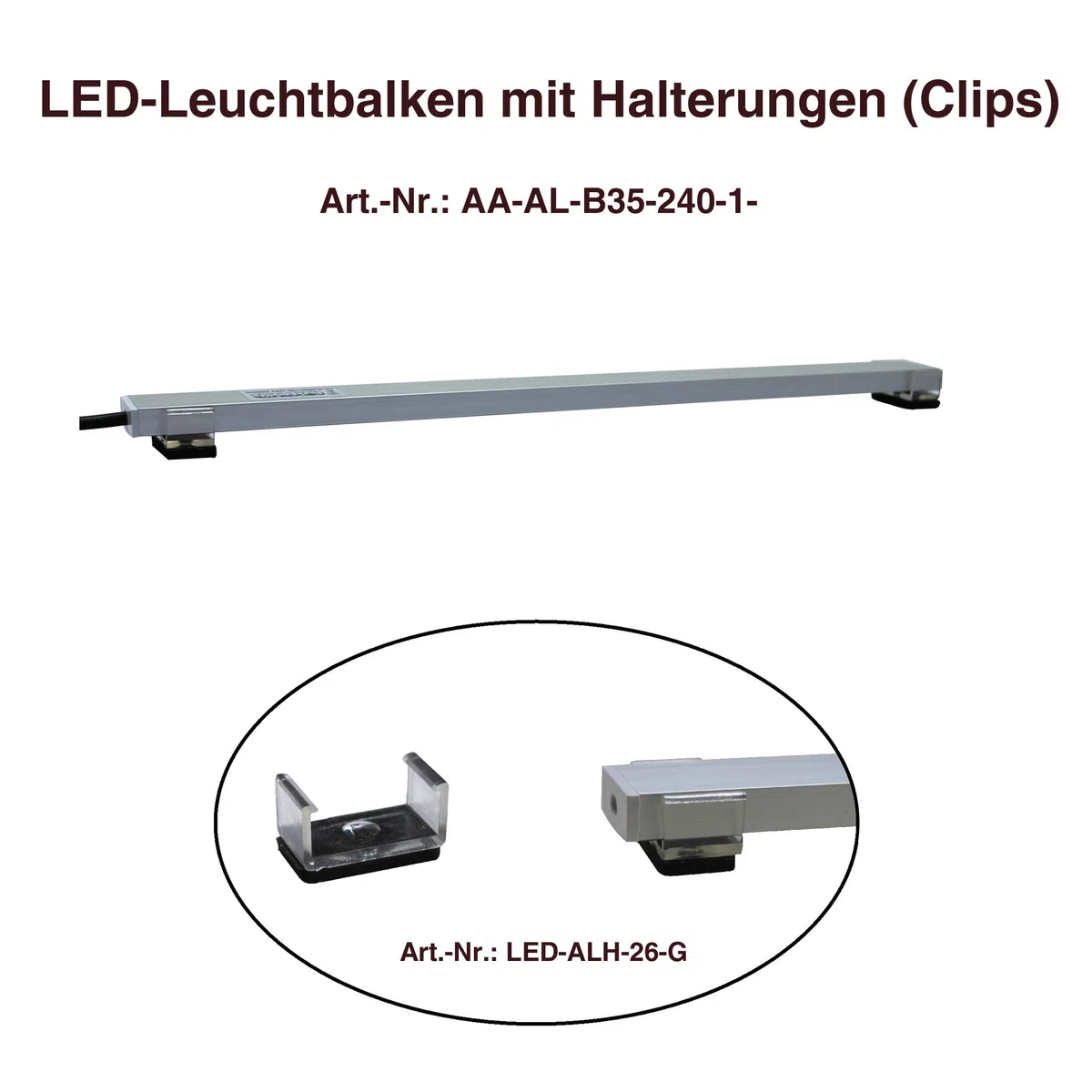 Meerwasser Aquarium LED-Leuchtbalken 60 cm, 2 Leisten BLAU +Trafo/Verteiler