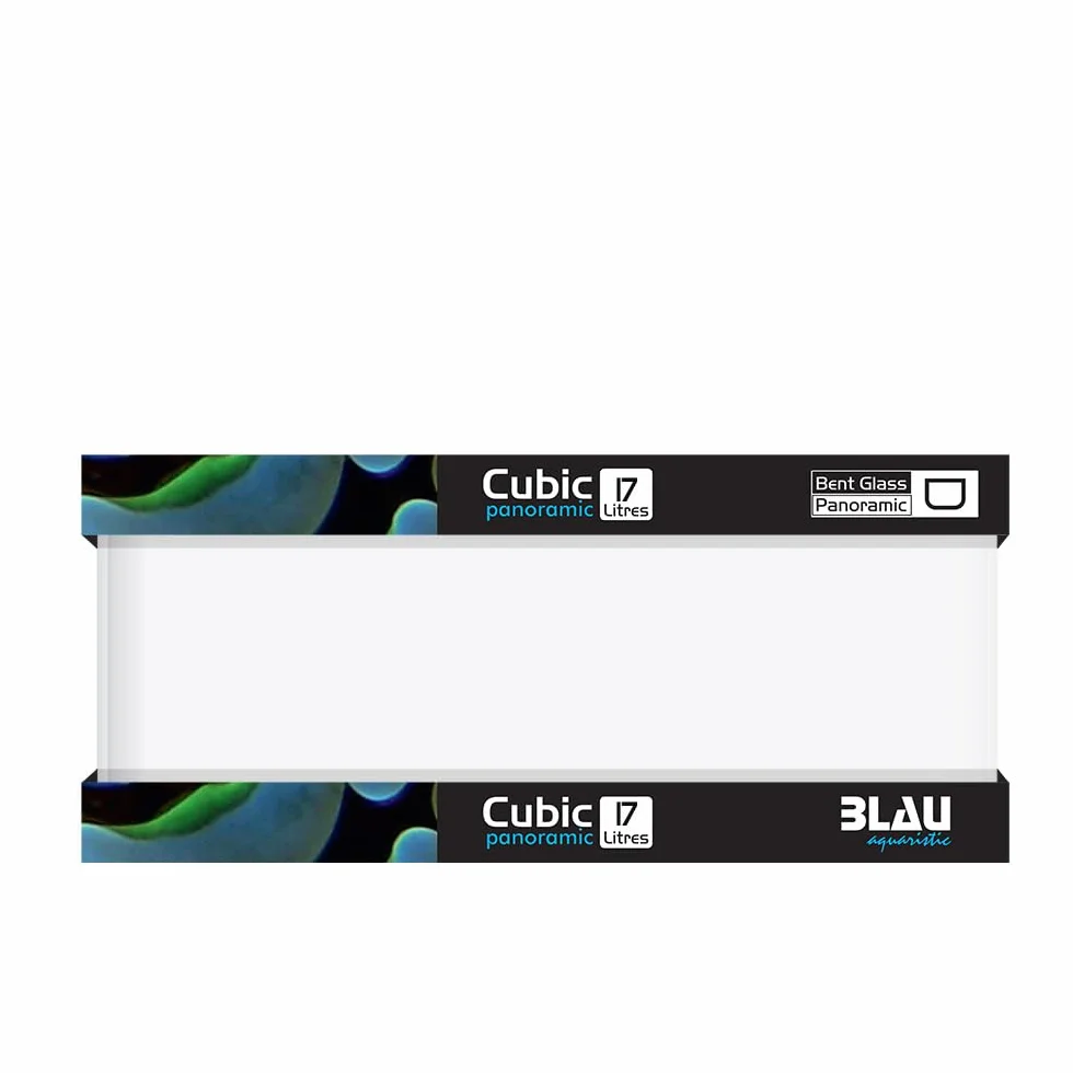 Blau Aquaristic Cubic Panoramic 45 x 24 x 16 cm 17 Liter 4900 g