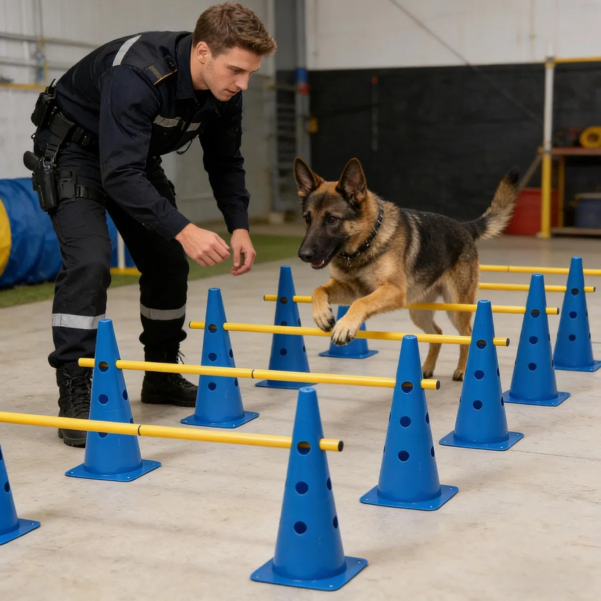 Hunde-Agility-Ausrüstung Höhenverstellbare Schwerlast-Ausführung | Hürden--Set für Agility-Training für Zuhause, Garten, Park, Indoor, Welpen, kleine, mittlere, große Hunde