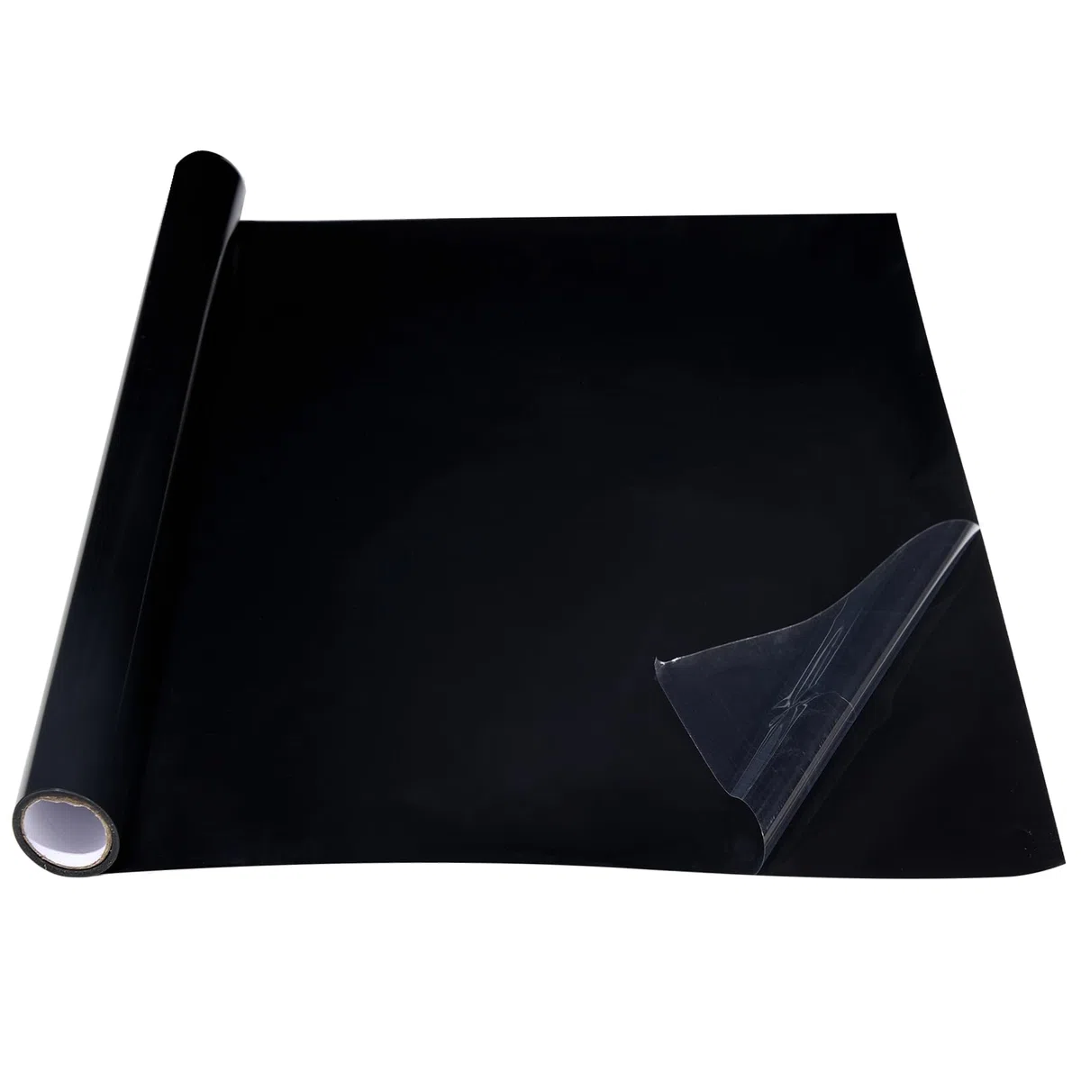 COCODE Schwarzer Aquarium-Hintergrund, statisch haftend, 40 x 99,8 cm, selbstklebender Hintergrund für Aquarien, Vinyl-Hintergrund, Aquarium-Tapete, Dekoration