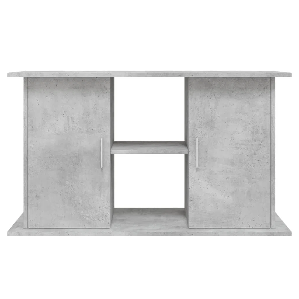 Homgoday Aquariumständer mit Fächer und Ablagen Aquarienschrank Aquarium Unterschrank Aquarium Tisch Aquarienunterschrank Terrarium Schrank Betongrau 101x41x58 cm Holzwerkstoff