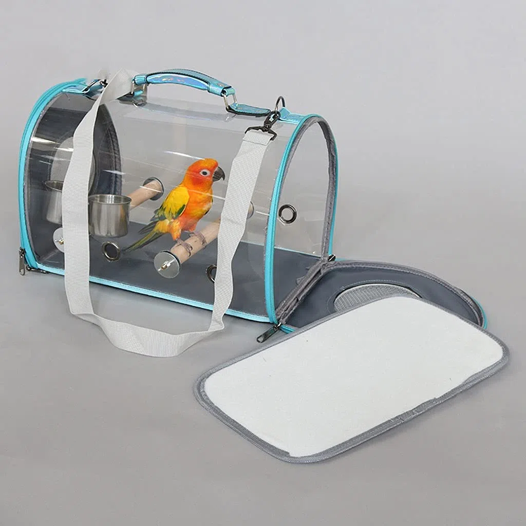 SUNESA Vogelvoliere vogelkäfige Pet Bag Papagei-Vogel aus dem Käfig Vogelkäfig Messenger Reisekäfig Tragetasche, Kleiner Vogel, Kanarischer mit Feeder Vogelhaus