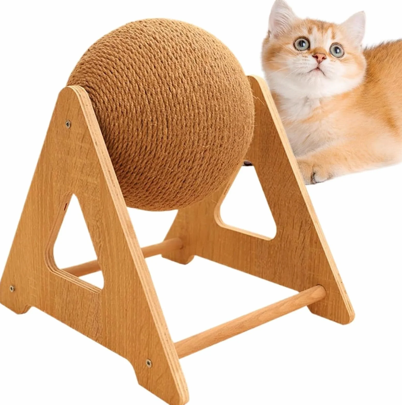 Kratzspielzeug für Katzen – Kugelbahn in 3 Größen, interaktive Kratzmatte für Kätzchen, Katzen, Kaninchen und Chinchillas, Indoor-Spielzeug(Small)