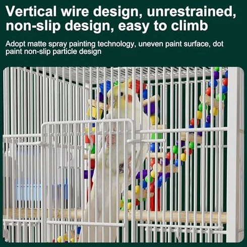 Großer Vogelkäfig mit Ständer, geräumiger Lebensraum für Sittiche, Papageien, Sittiche, Sittiche, Sittiche, Nymphensittiche