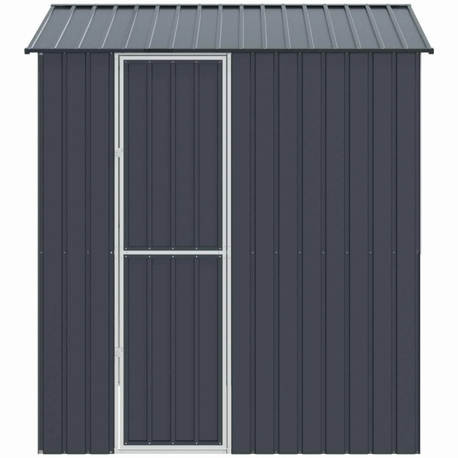 Outdoor Vogelkäfig Anthrazit 215 x 210 x 247 cm aus verzinktem Stahl, große Vogelvoliere für Garten und Terrasse mit rechteckigem Design, robust und wetterfest, einfache Montage