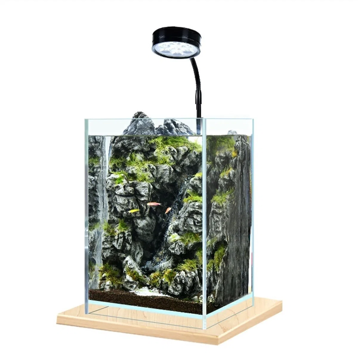 Aquarium Aquarium Desktop Kleines DIY Ökologisches Büro Zuhause Dekoration Aquarium