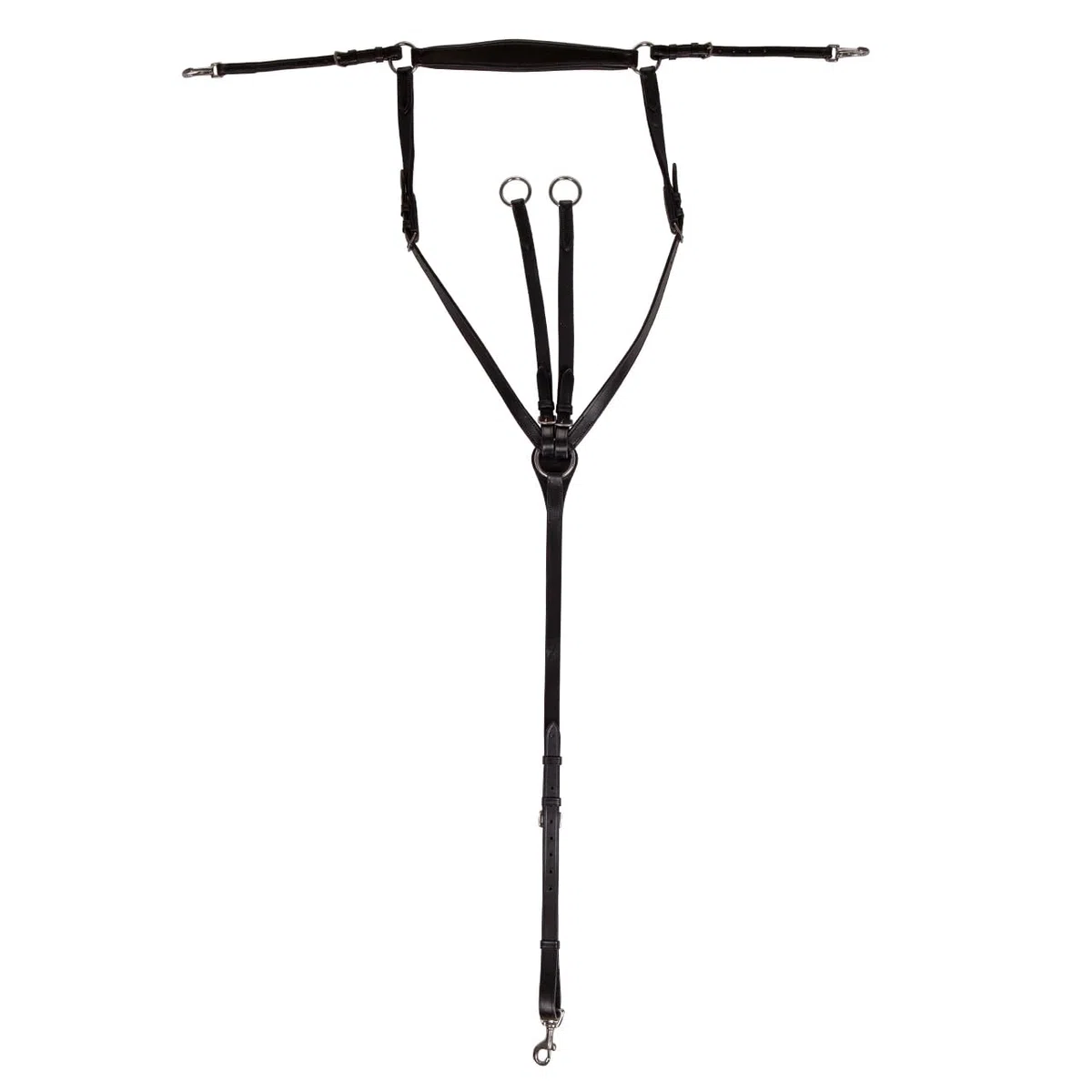 NETPROSHOP Leder Vorderzeug Basic Pro mit Abnehmbarer Martingalgabel Pony Cob Full, Groesse:Full, Farbe:Schwarz