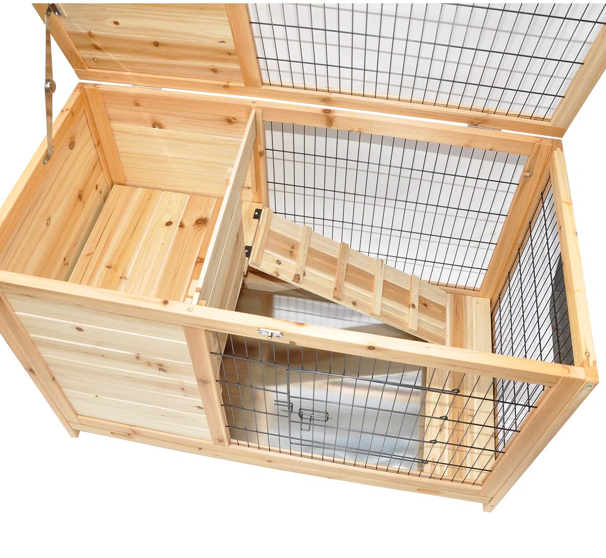 nanook Hamsterkäfig Meerschweinchen Käfig Haus Stall XXL Kleintierkäfig Nagerhaus Holz hoch etage 100 x 50 x 62 cm