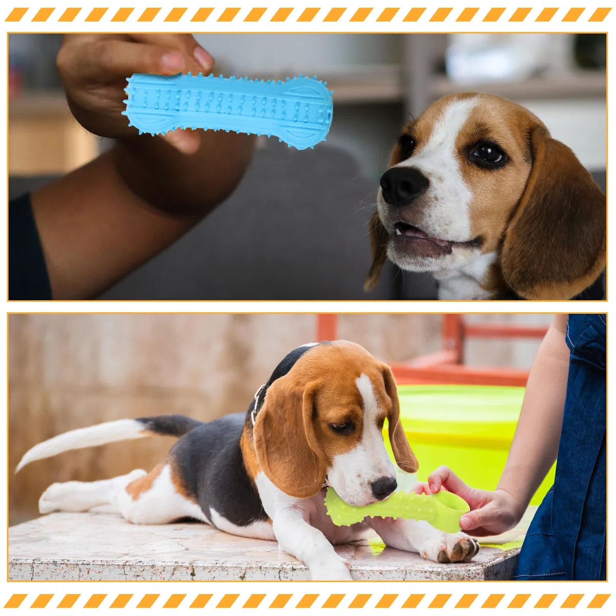 Jenaai Welpenspielzeug, Kauspielzeug zum Zahnen, niedlich, weich, interaktives Zahnen für kleine Hunde, Angstlinderung, Zahnreinigung, verschiedene Stile, 50 Stück