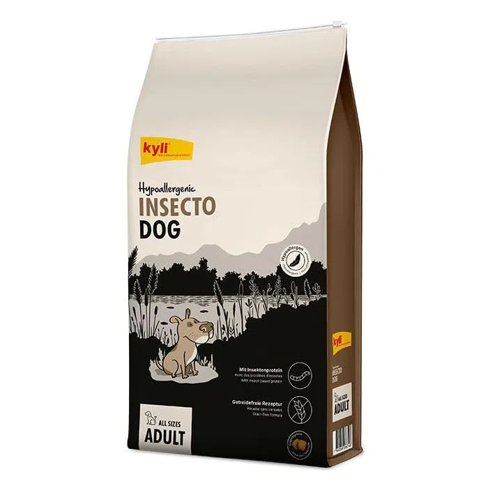 kyli Hypoallergenic InsectoDog 12 kg | Diät-Alleinfuttermittel für hypoallergene Hunde | 100% Insektenprotein | Getreidefrei | Nachhaltig | proteinarm & fettreduziert