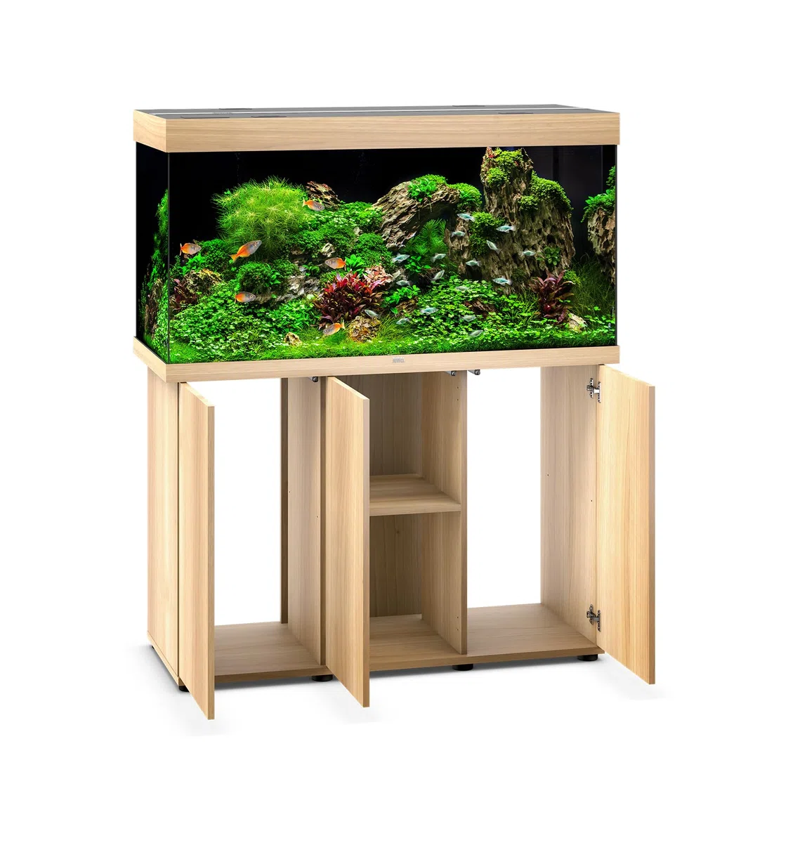 JUWEL Aquarium Rio 350 Kombination Helles Holz Premium-Bundle