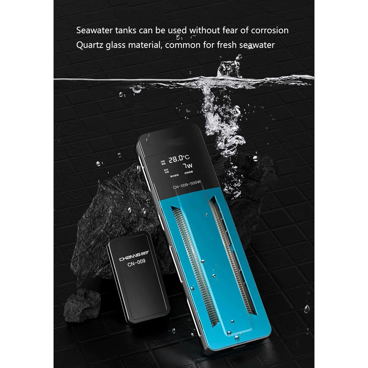 Der intelligente elektronische Heizstab für Aquarien ist für Aquarien mit niedrigem Wasserstand geeignet, 300 W (800 W).