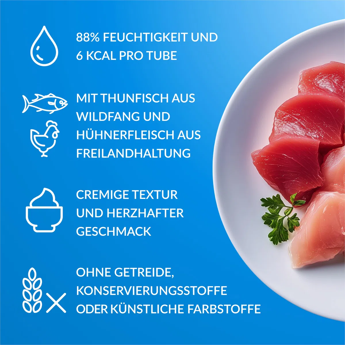 INABA Churu Premium Katzen Schleckies Einzelzutat mit Huhn, Getreidefrei, Zuckerfrei, Kalorienarm, besten Katzen Leckerlies für den Tierarzt, Keine Nebenerzeugnisse, Creamy Cat Treats 60 x 14g
