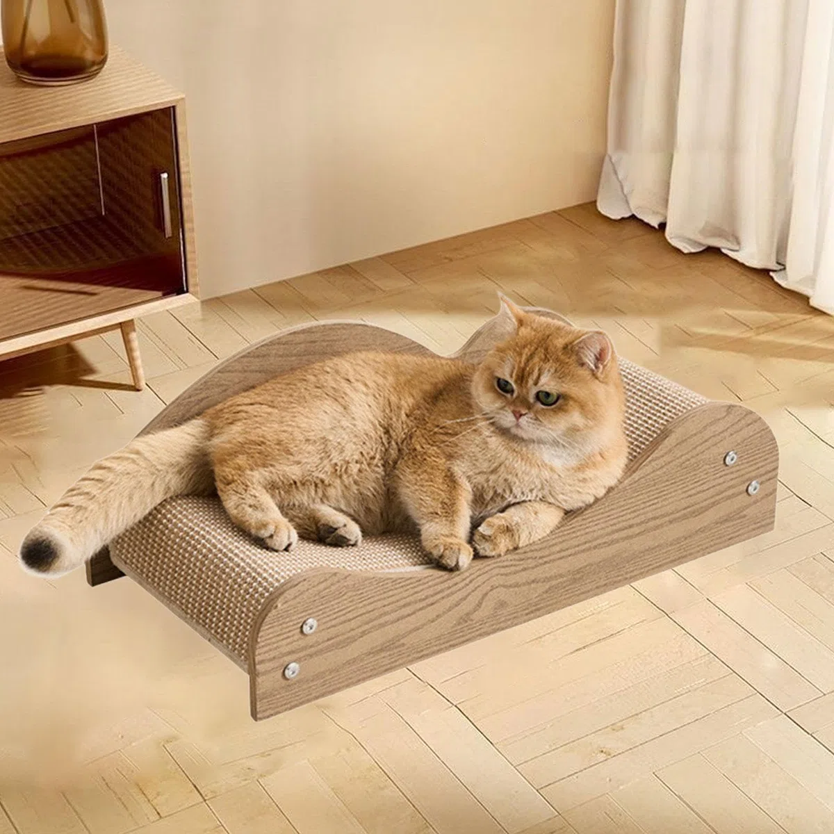 Kratzbrett, Krallenschärfer, interaktives Spielzeug, unterhaltsam für Kaninchen, Kätzchen, kleine, mittlere und große Katzen, Style A