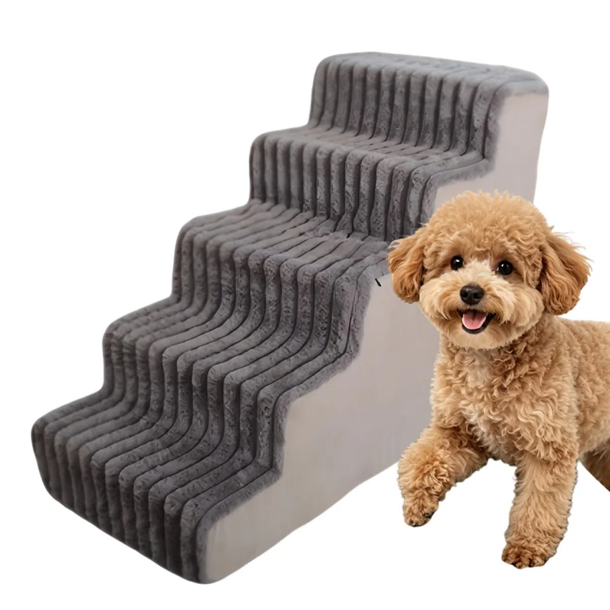 Rampe für Hunde, Zubehör für Tiere, abnehmbar, rutschfest | Rutschfeste Stufen für Hunde, Katzen, Sofa, Couch, Wohnung und Balkon