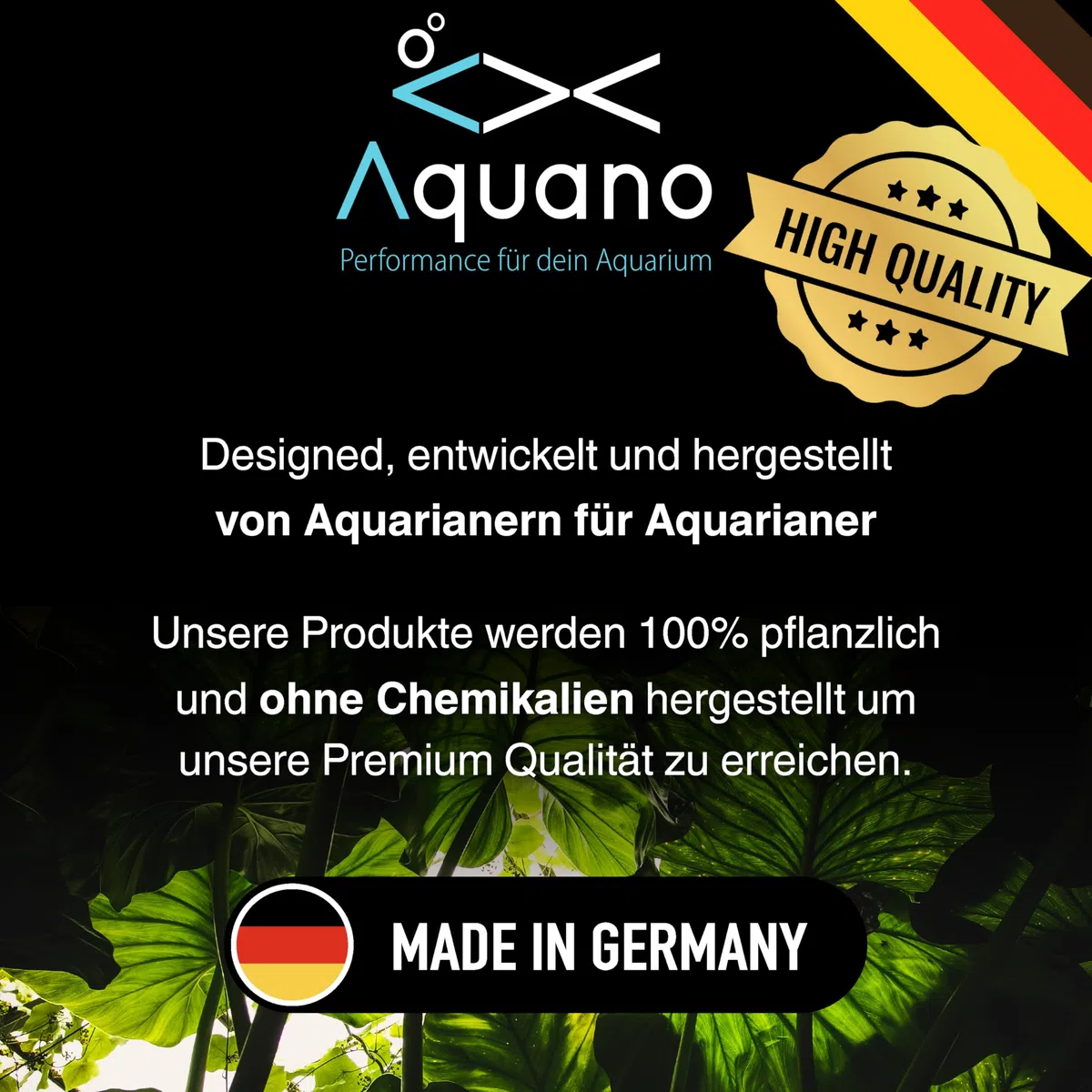 Care Fish 1000ml – Pflanzliches Pflegepräparat für Zierfische | Fördert freie Kiemen & gesunde Darmflora | Beruhigt gestresste Fische | Für Süß- & Meerwasser | Made in Germany