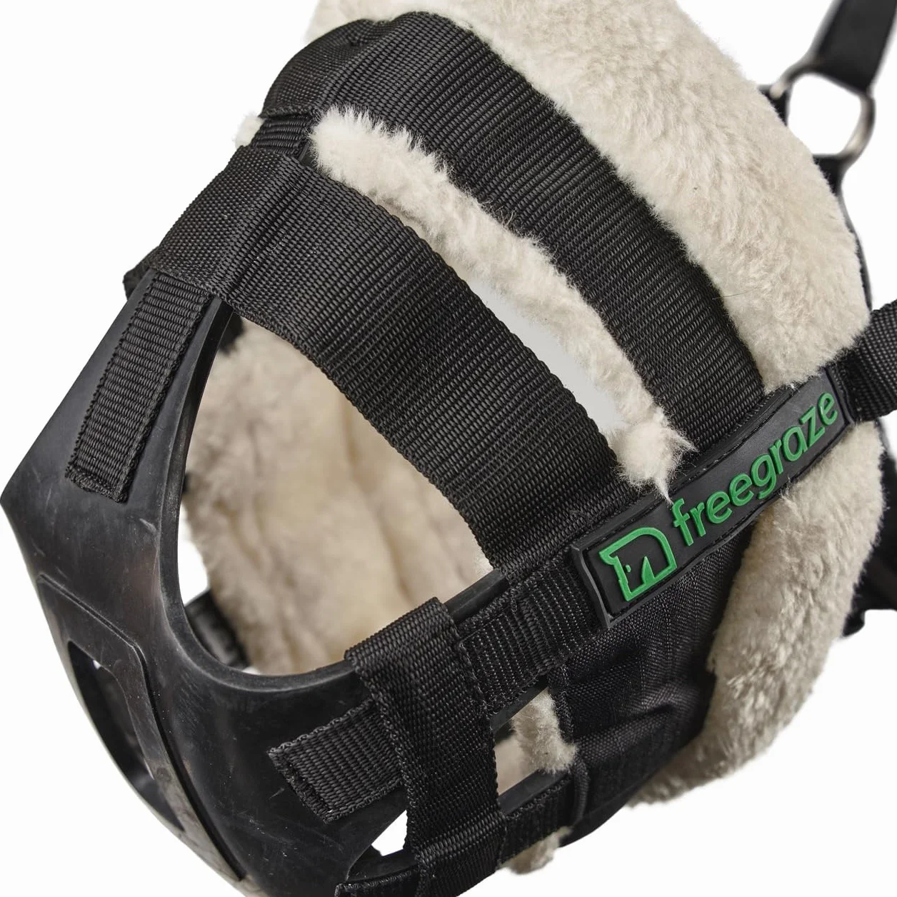 Shires FreeGraze Airflow Weidemaulkorb Schwarz Cob