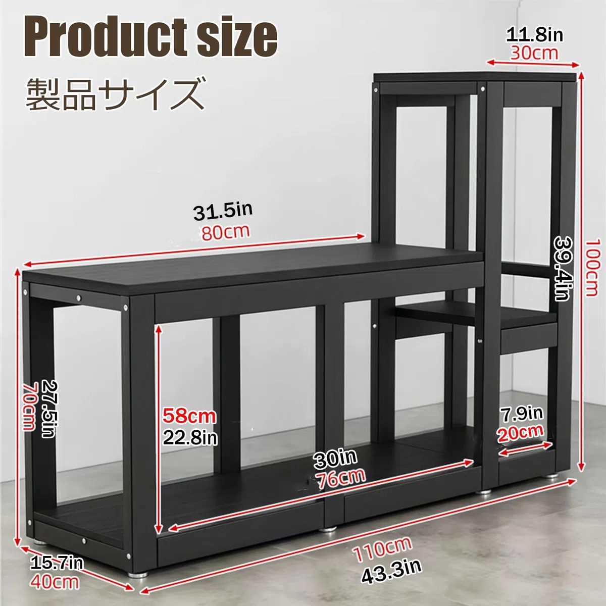Aquarium Unterschrank 2-StöCkig, Kleiner AquariumstäNder Aquarienunterschrank Terrarium FischtankstäNder Mit Ablage Starke TragfäHigkeit FüR HeimbüRo(White)