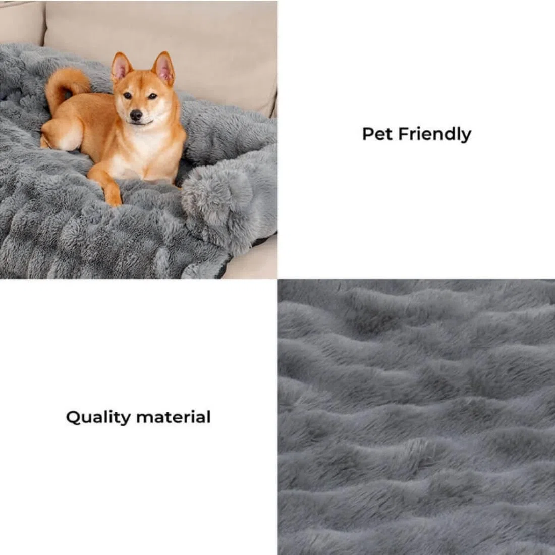 2026 Neu Luxuriöses Cozy Kuscheliges Hundebett Sofabett, Weich Hundebett Auto mit Erhöhte Ränder, Wasserabweisend Rutschfeste, Geben Sie Hunden Ein Gefühl Von Sicherheit und Wärme(A,XL 120*95*16cm)