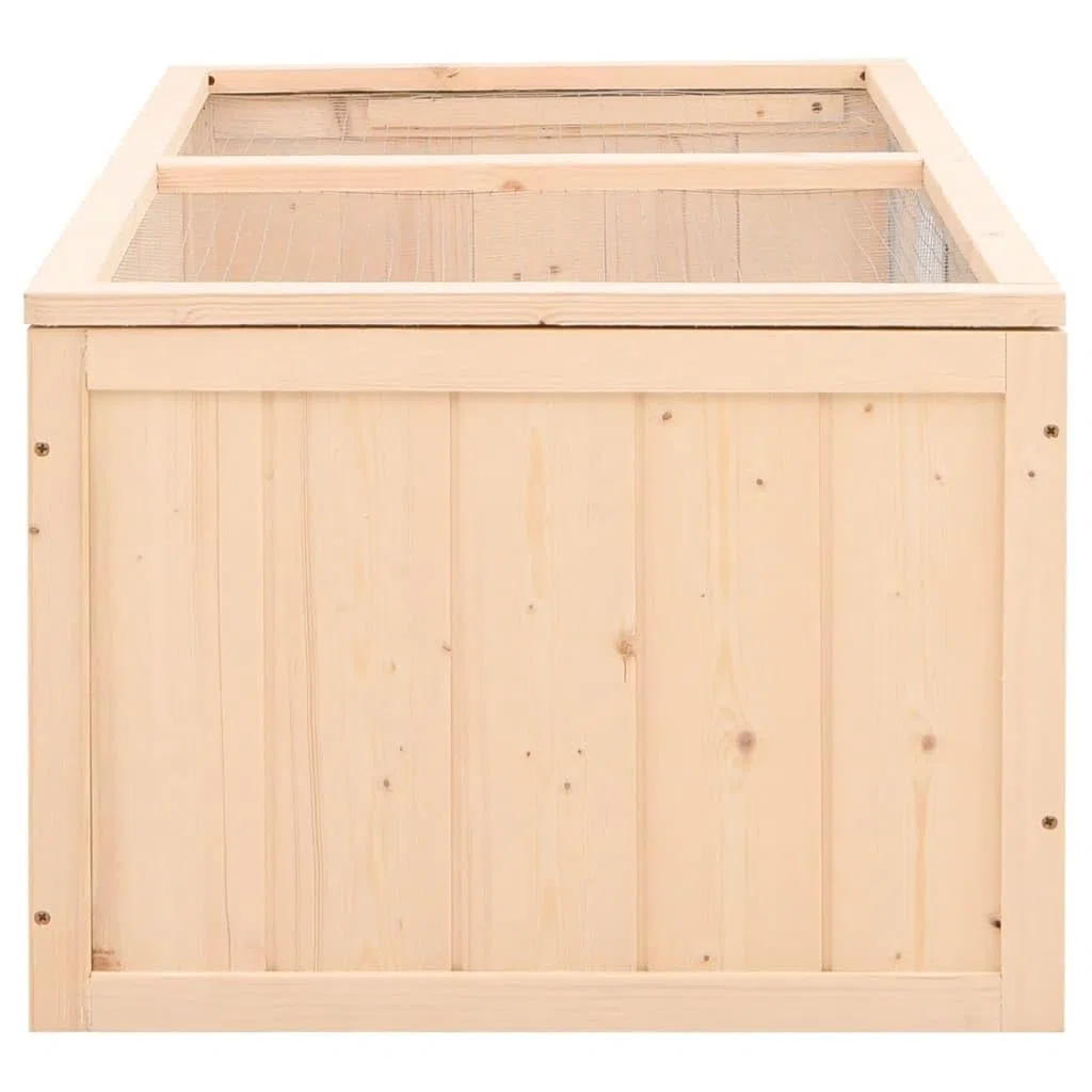 Festnight Hamsterkäfig Meerschweinchen Käfig Kleintierkäfig Rattenkäfig Hamster Käfig 104x52x38 cm Hamsterkäfig Holz Kleintierstall Massivholz Tanne