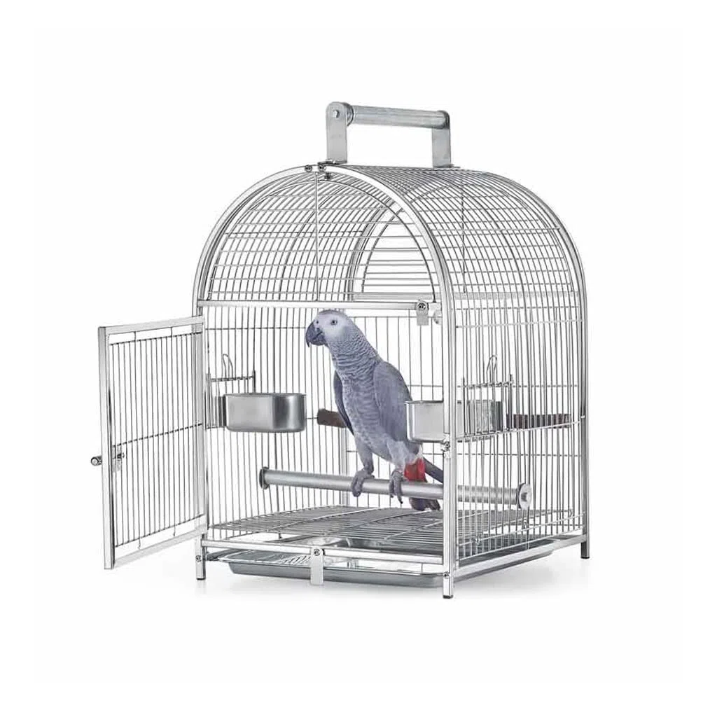 Käfig Papageiensittiche Schmiedeeisen Vogel Träger Papagei Vogelkäfig Edelstahl Atmungsaktive Reisekäfig Geeignet for extra kleine Fink Zoo Liebe Sittiche, Unzertrennliche, Graupapageien
