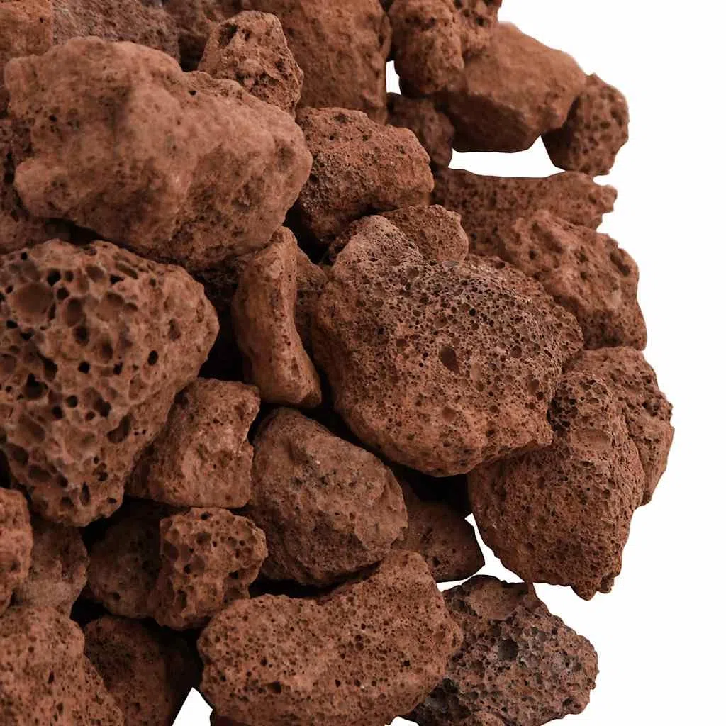 Lavagranulat 25 kg Rot 1-2 cm | Natürlicher biologischer Filter, für Aquarium Süß- und Salzwasser, auch für Garten Beet