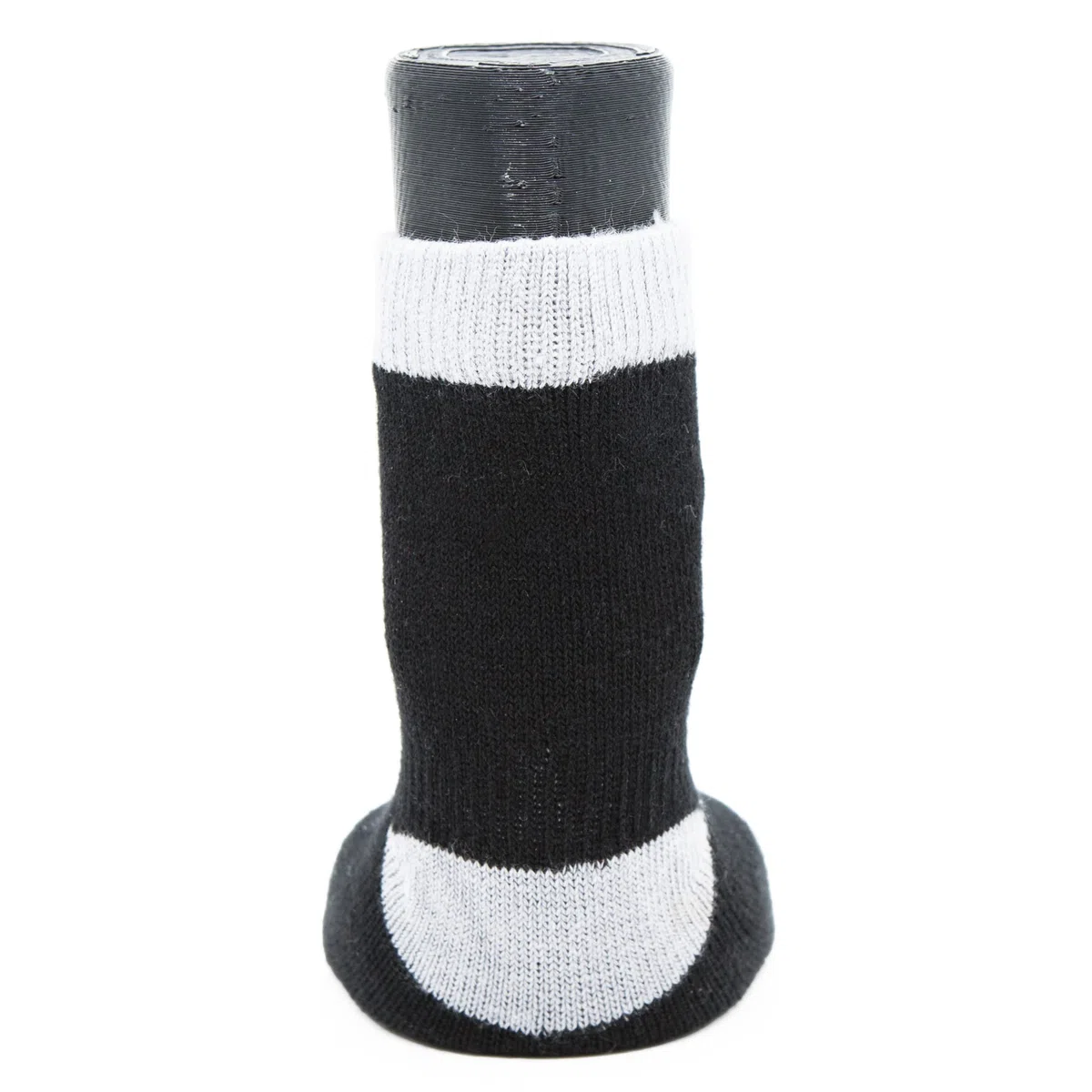 Leistung Paws 11-04 Medium Traction Dog Socken in Schwarz und Grau