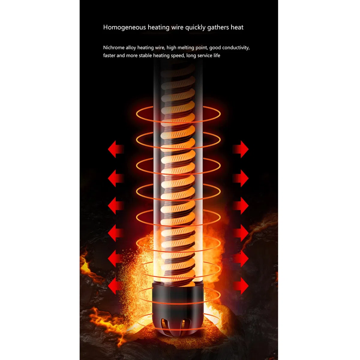 Heizstab für Aquarien, automatische Heizung, Mini-Thermostat, Glas, explosionsgeschützt, 75 W (50 W)