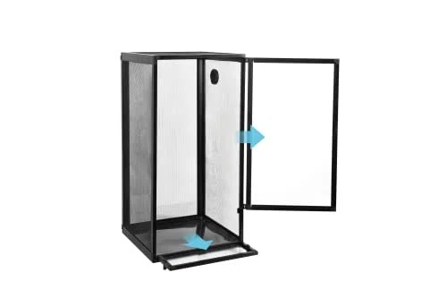 REPTI ZOO Deluxe Gaze -Terrarium 40,6x40,6x76,2cm - faltbar (PAC404076)