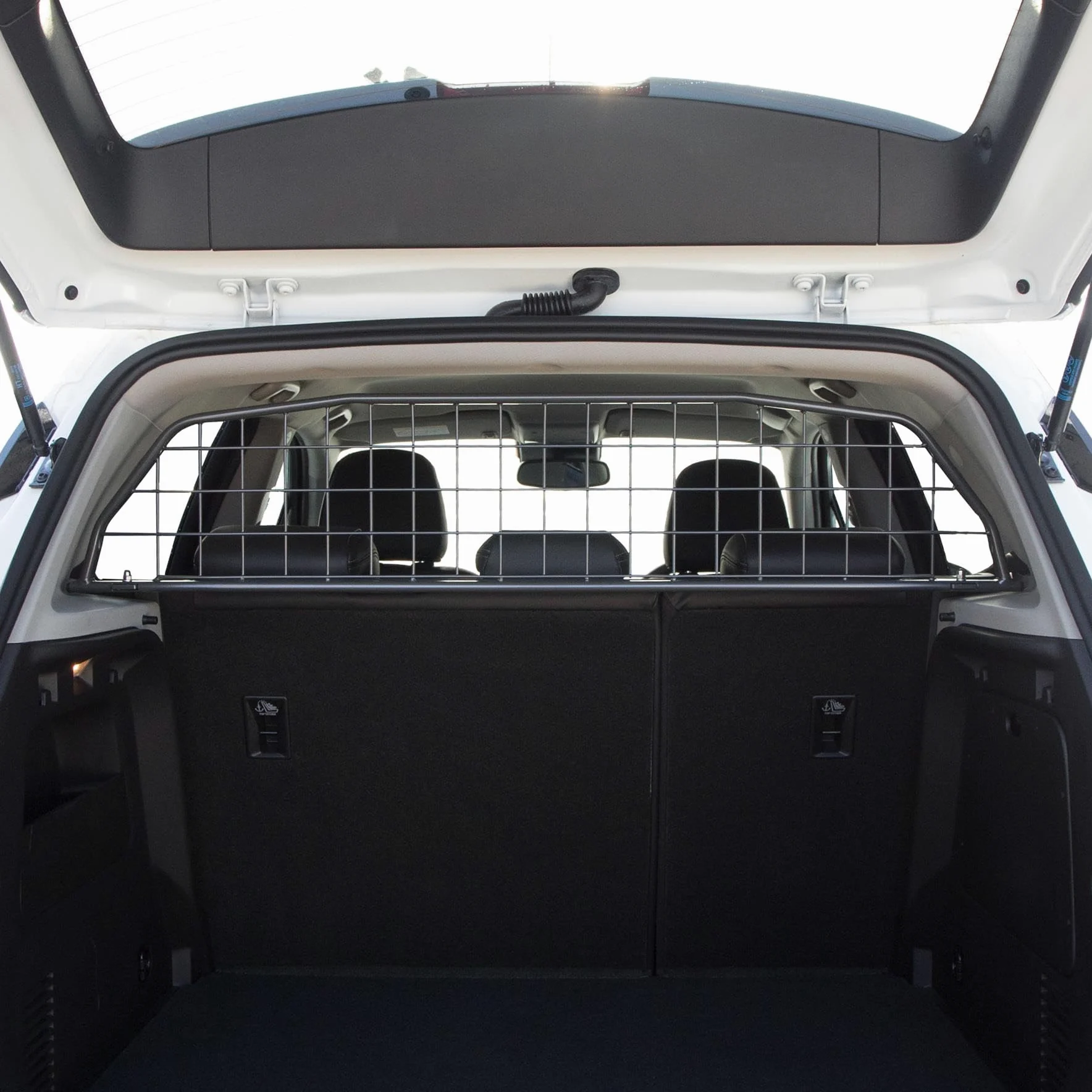 TRAVALL Hundegitter für Opel Mokka (2012-2020) fahrzeugspezifisches Trenngitter Auto Kofferraum Auto Hundegitter aus Stahl für sicheren Transport TDG1345